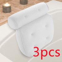 Luxurious Quick-Dry Contoured Bath Pillow with Headrest