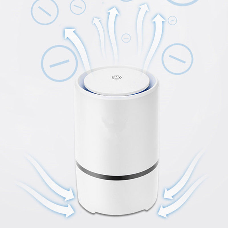 Eco-Friendly Cylindrical Air Purifier with Reusable Filters