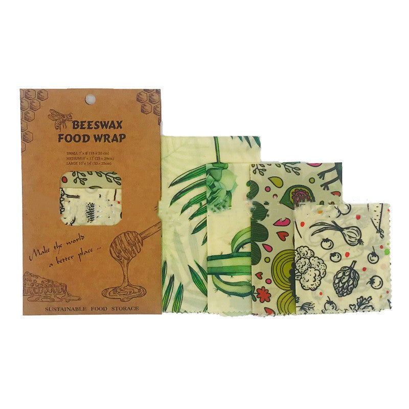 Multicolored Beeswax Food Wraps with Various Patterns