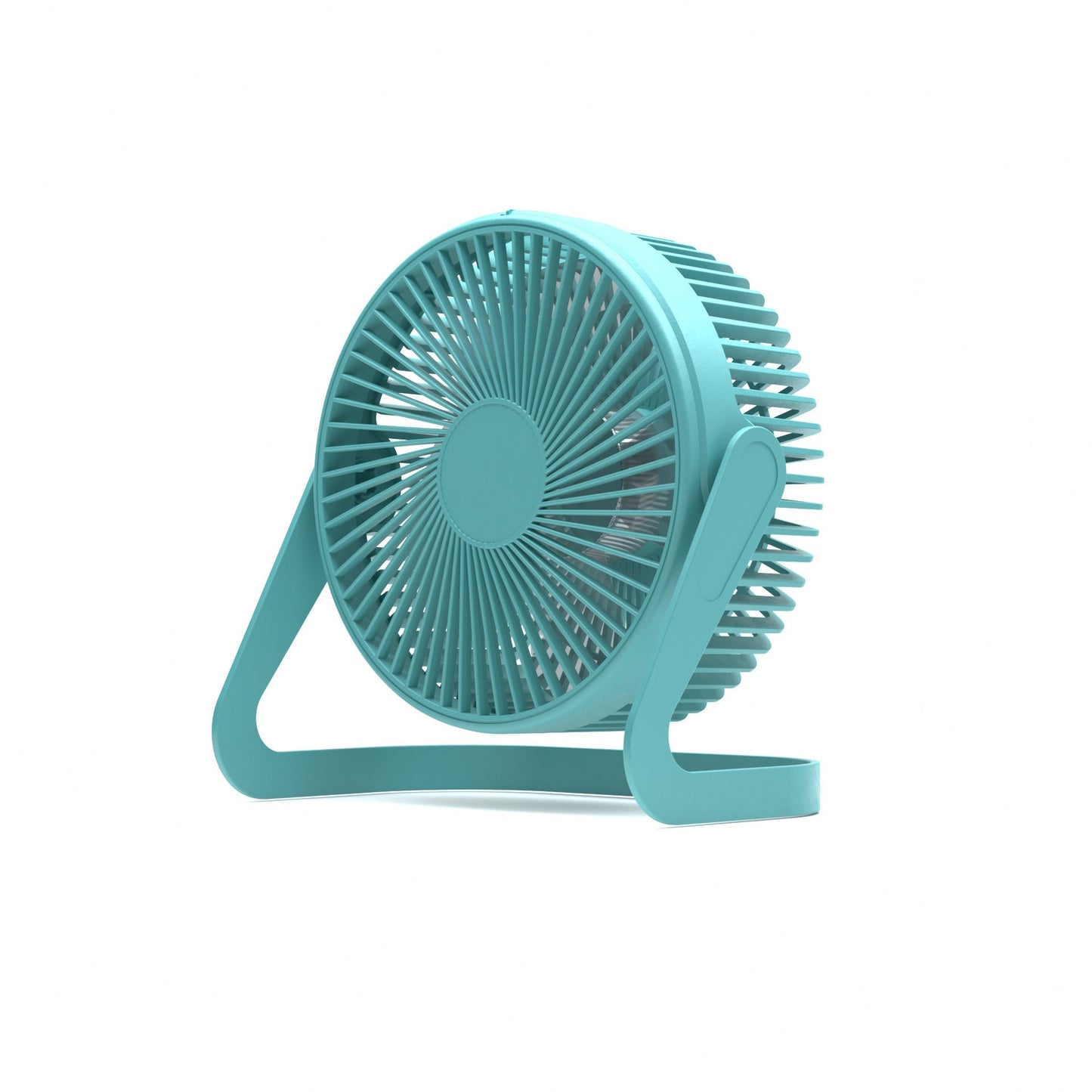 Energy-Efficient Portable Peach Desk Fan for Personal Cooling