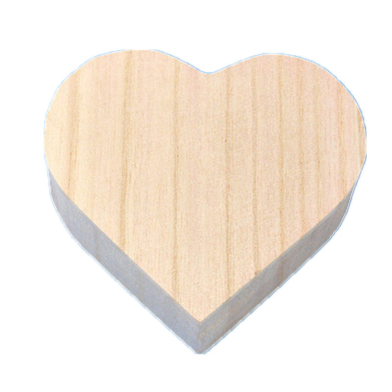 Heart-Shaped Wooden Box - Eco-Friendly, Biodegradable, Natural Wood
