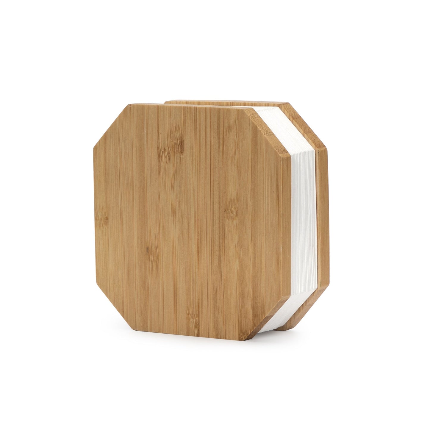 Natural Wood Octagonal Tissue Box Cover - Eco-Friendly Home Décor