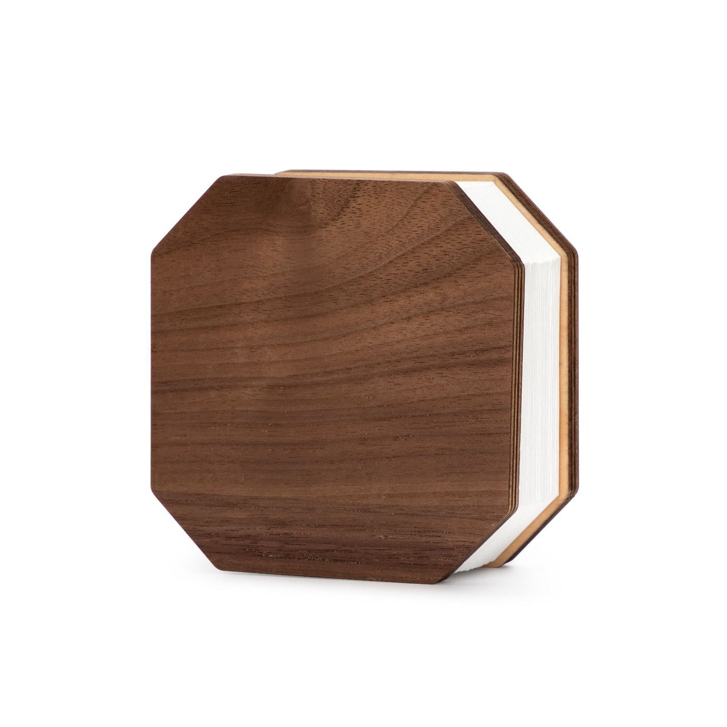 Natural Wood Octagonal Tissue Box Cover - Eco-Friendly Home Décor