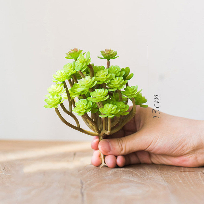 Eco-Friendly Artificial Succulent Terrarium - Low Maintenance Home Decor