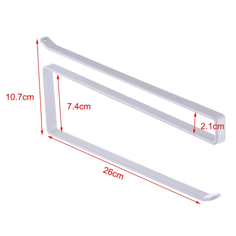 Space-Saving Under-Shelf Paper Towel Holder - No Tools Needed