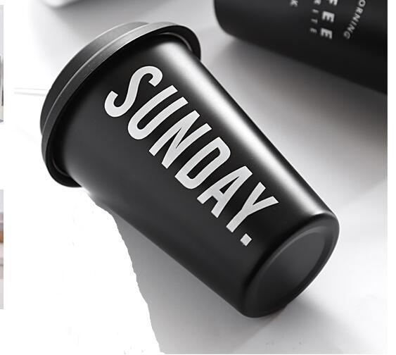 Eco-Friendly Reusable Coffee Cups - Black & White Ceramic or Stainless Steel with Silicone Lids