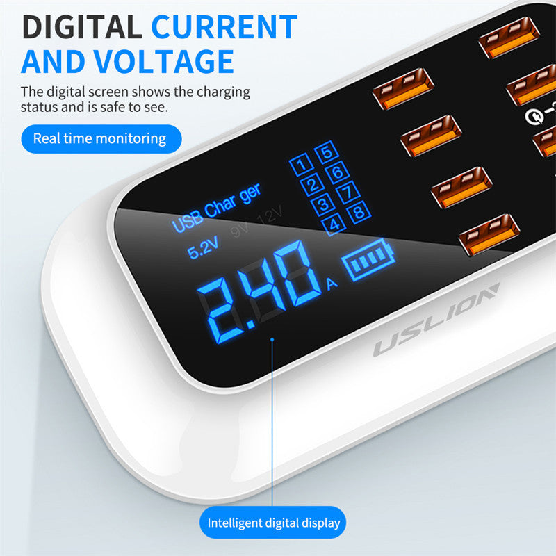 Compact Multi-Port USB Charging Station for Sustainable Living