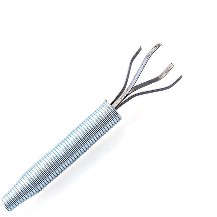 Eco-Friendly Drain Clog Remover Tool - Metal Shaft, Red Handle, 60cm