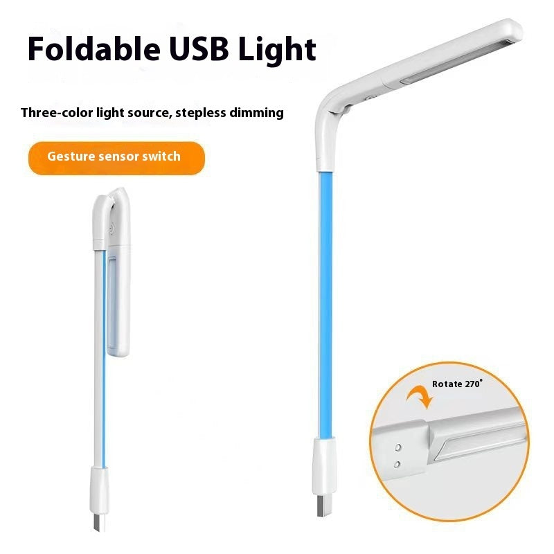 USB-Powered LED Lamp with Flexible Neck - Energy-Efficient Portable Lighting