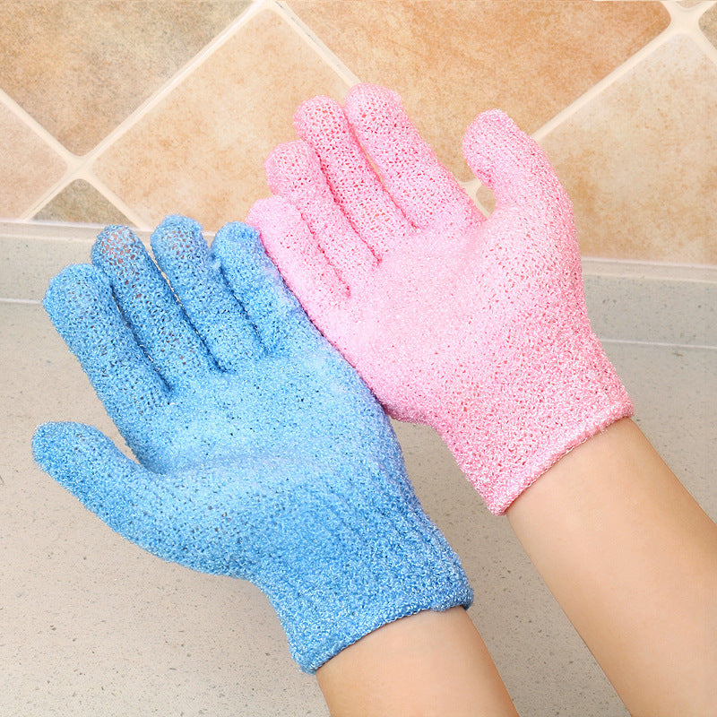 Eco-Friendly Exfoliating Gloves - Reusable Pink & Green Skin Care