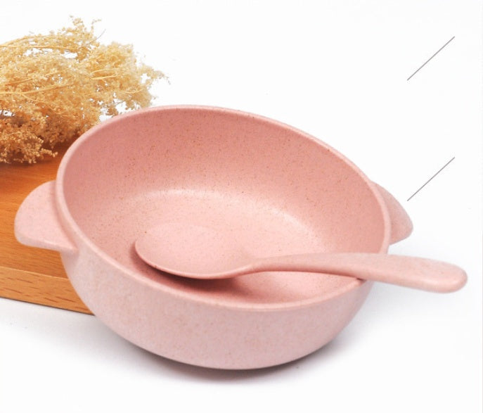 Eco-Friendly Biodegradable Bowl and Spoon Set - Sustainable Dining Essentials