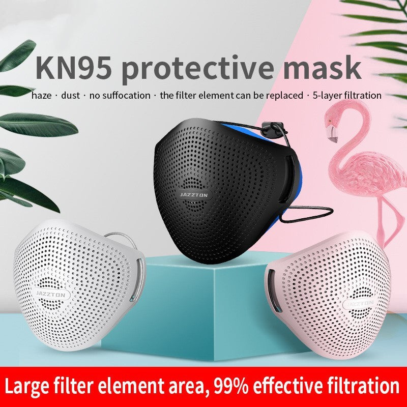 Black Reusable Ergonomic Face Mask - Sustainable & Comfortable