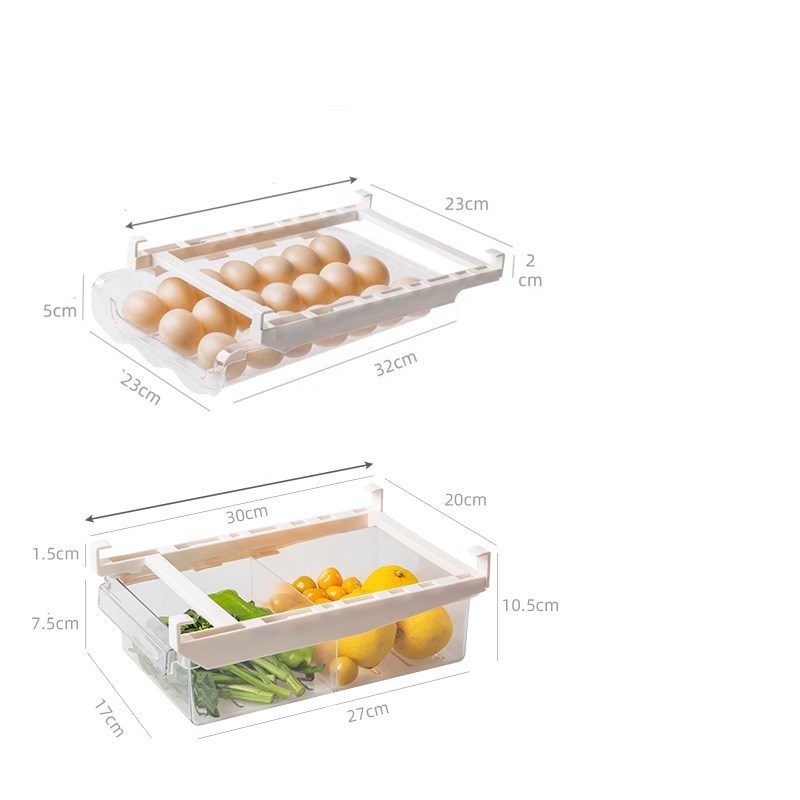 Transparent Egg Storage Tray for Refrigerator Organization