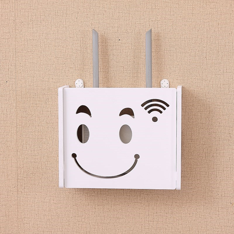 Eco-Friendly Bamboo Wi-Fi Router Storage Box with Ventilation