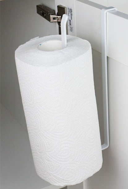 Space-Saving Under-Shelf Paper Towel Holder - No Tools Needed