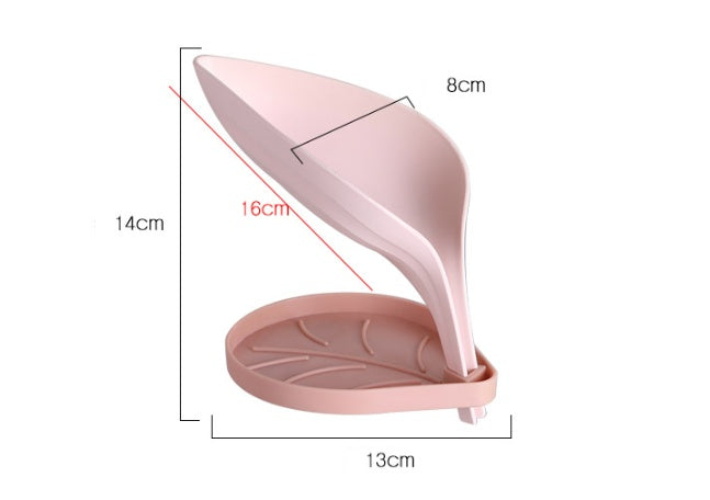 Leaf-Shaped Soap Holder - Eco-Friendly Water-Draining Design