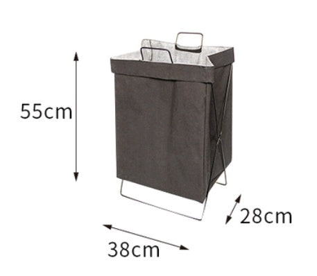 Eco-Friendly Rectangular Laundry Hamper with Durable Metal Frame