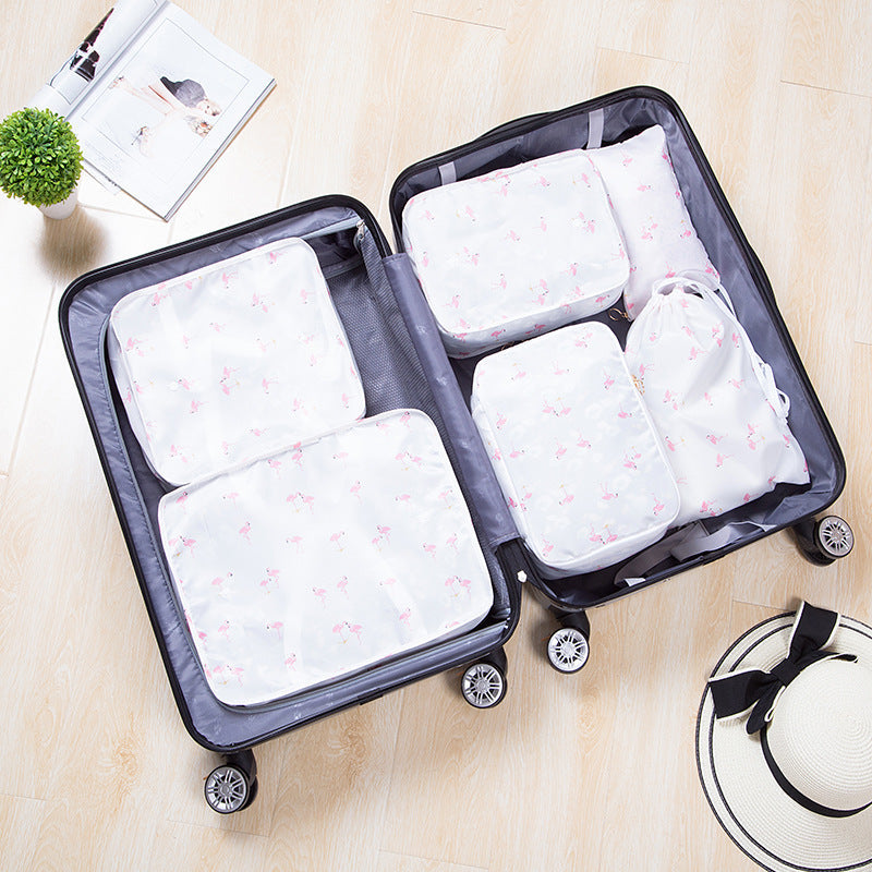 Light Blue Travel Packing Cubes Set for Organized and Eco-Friendly Packing