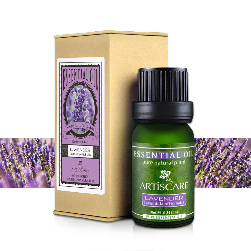 Lavender Essential Oil in Eco-Friendly Glass Bottle for Aromatherapy