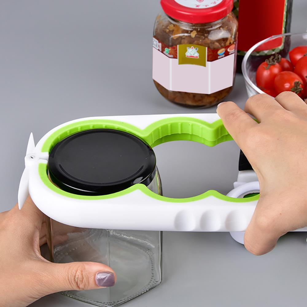 Ergonomic Multi-Use Jar Opener - Black & Red