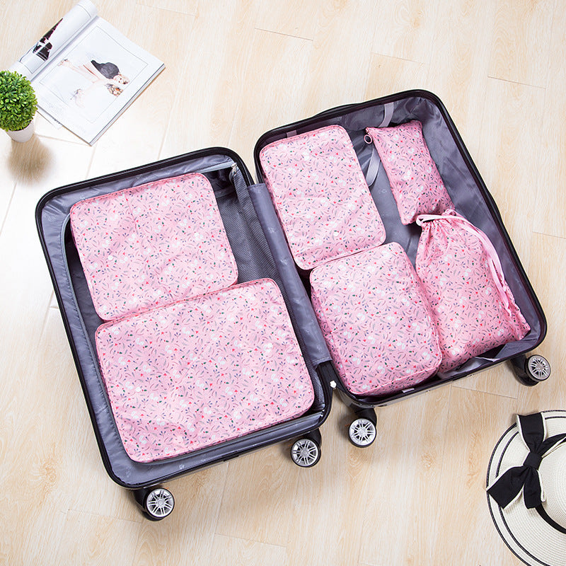 Light Blue Travel Packing Cubes Set for Organized and Eco-Friendly Packing