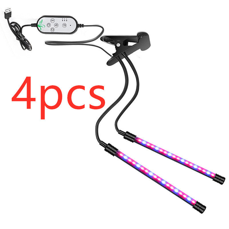 Dual-Head LED Grow Light for Indoor Plants - Energy Efficient & Flexible Design