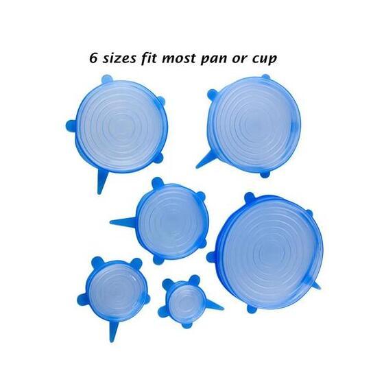 Eco-Friendly Silicone Stretch Lids - Reusable Food Storage Solution