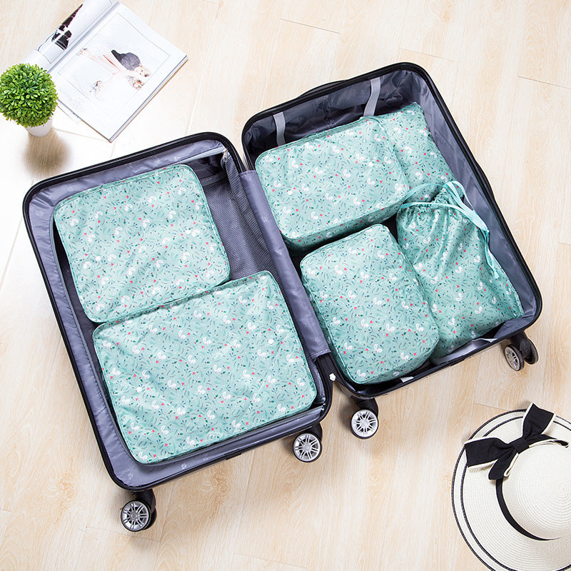 Light Blue Travel Packing Cubes Set for Organized and Eco-Friendly Packing