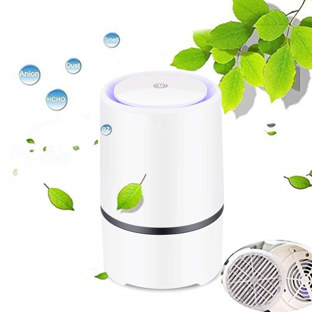Energy-Efficient Cylindrical Air Purifier for Cleaner Home Air