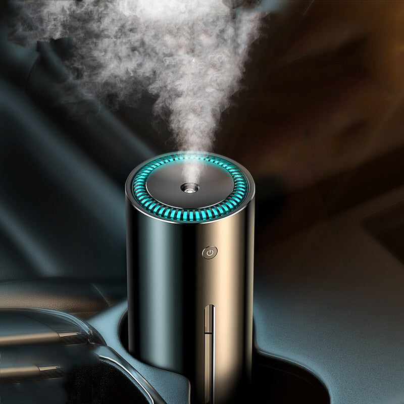 Portable Cylindrical Humidifier with Water-Saving Design
