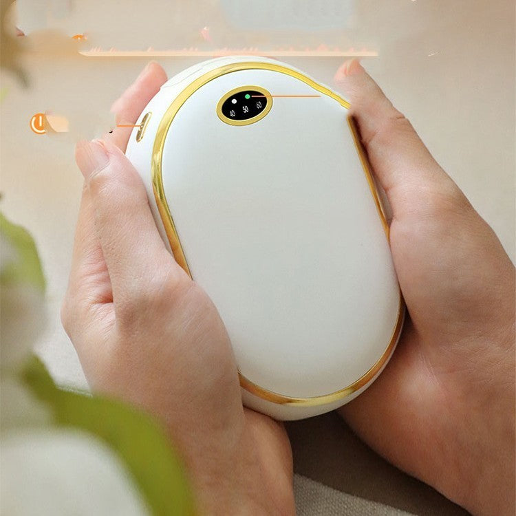Eco-Friendly Rechargeable Hand Warmer - Portable & Sustainable Comfort