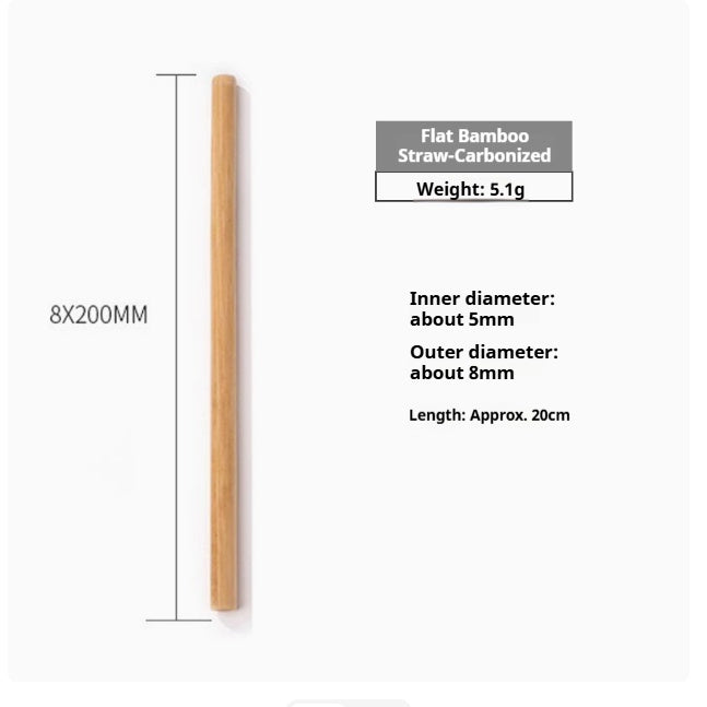 Eco-Friendly Bamboo Reusable Drinking Straws - Sustainable & Biodegradable