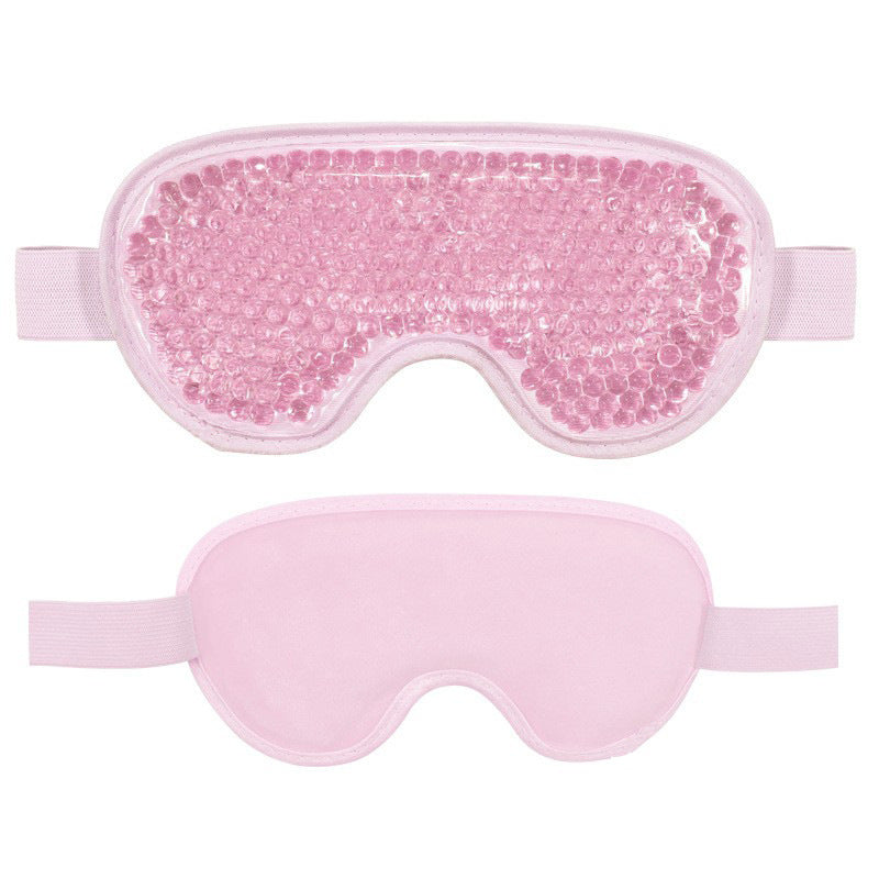 Reusable Gel Eye Mask for Hot & Cold Therapy - Blue Contoured Design