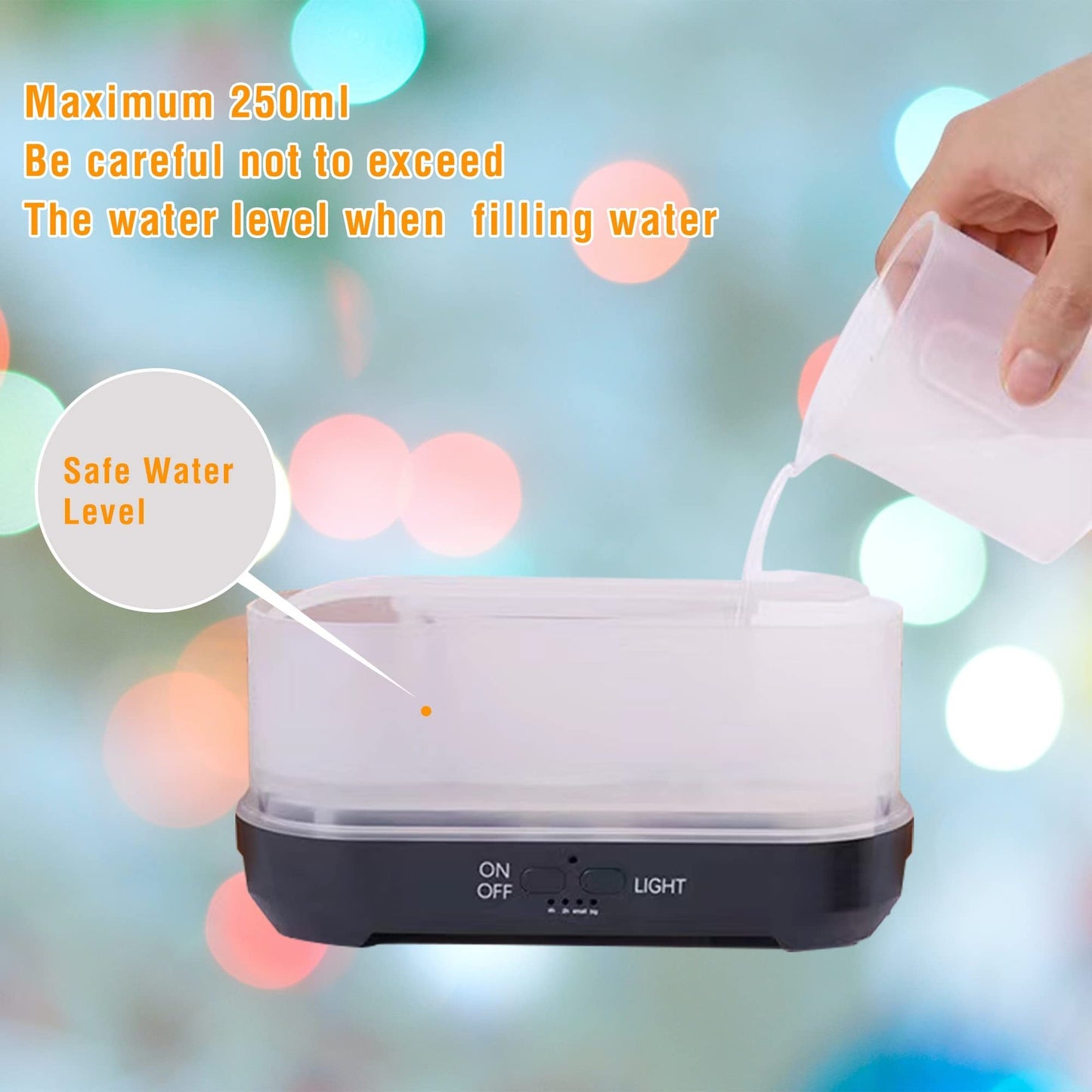 Aromatherapy Essential Oil Diffuser with LED Lights and Remote Control