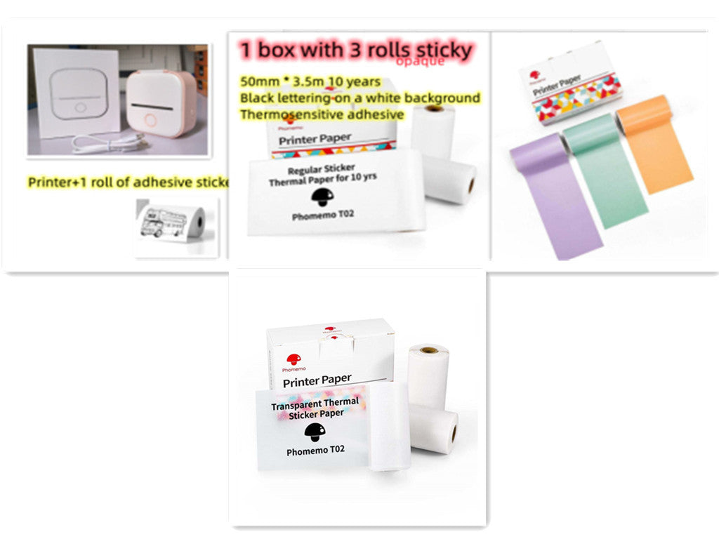 Compact Eco-Friendly Portable Label Printer for Home Organization
