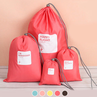 Eco-Friendly Reusable Drawstring Bags Set - Sustainable Storage Solution