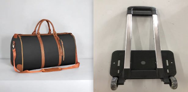 Versatile Light Pink Garment & Duffel Bag for Eco-Friendly Travel