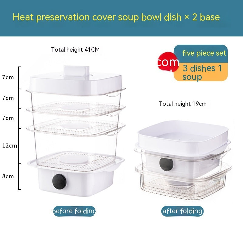 Smart Eco-Friendly Food Steamer with Reusable Trays