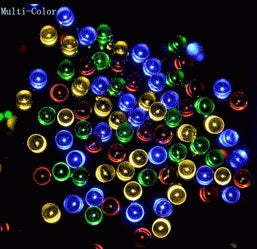 Solar-Powered Multicolor String Lights for Eco-Friendly Outdoor Decor
