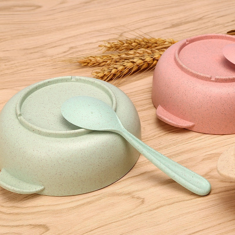 Eco-Friendly Biodegradable Bowl and Spoon Set - Sustainable Dining Essentials