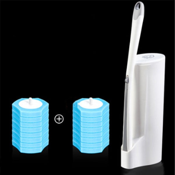 Eco-Friendly Toilet Brush with Holder & Cleaning Tablets