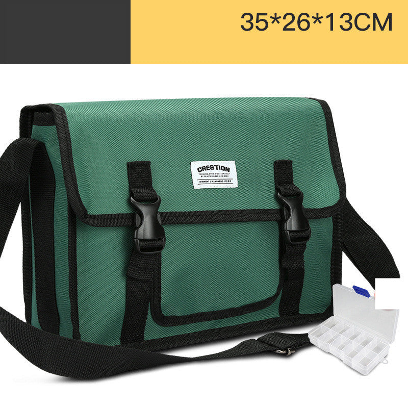 Durable Black and Yellow Tool Bag with Organizer Box