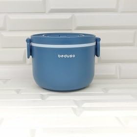 Blue Single Layer Lunch Box - Durable, Compact, Leak-Resistant, Ideal for Kids & Adults, Perfect for School, Office, and Travel - BPA-Free, Easy-to-Clean, 1-Compartment Design