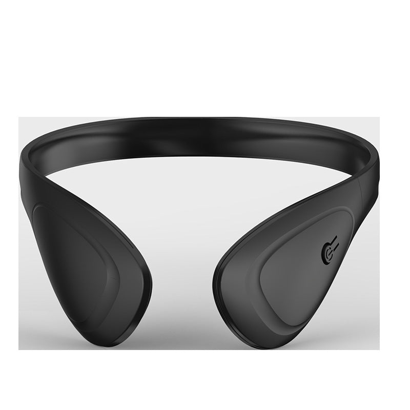 Black Ergonomic Facial Massage Device for Wellness and Sustainability