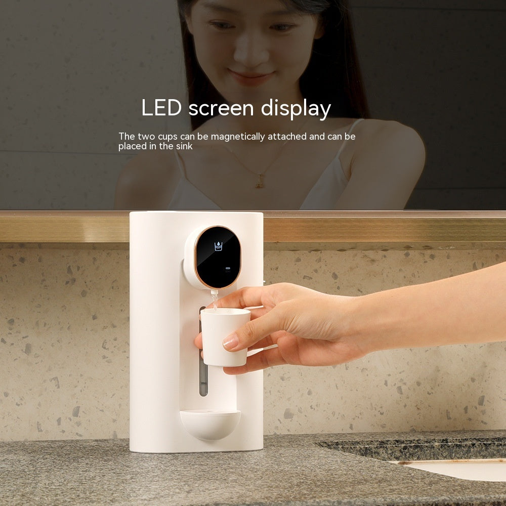 Eco-Friendly Wall-Mounted Mouthwash Dispenser - Sustainable Oral Care Solution