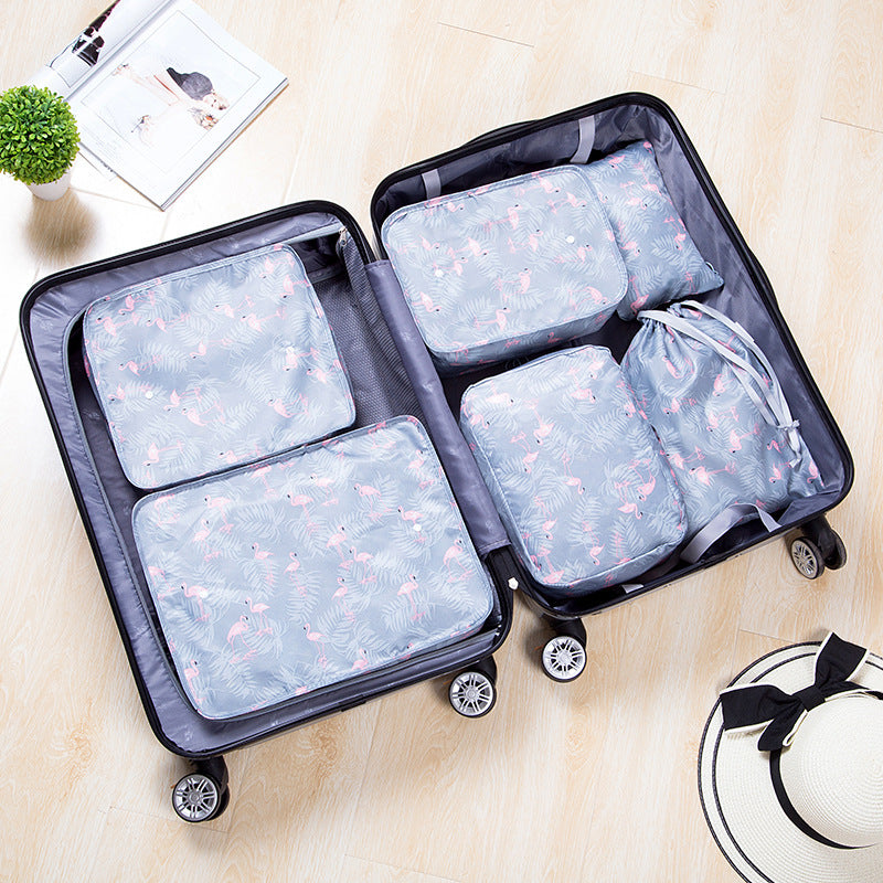 Light Blue Travel Packing Cubes Set for Organized and Eco-Friendly Packing