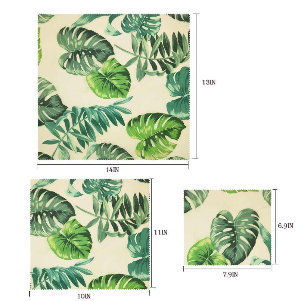 Eco-Friendly Beeswax Food Wraps - Reusable, Biodegradable, Cactus Pattern