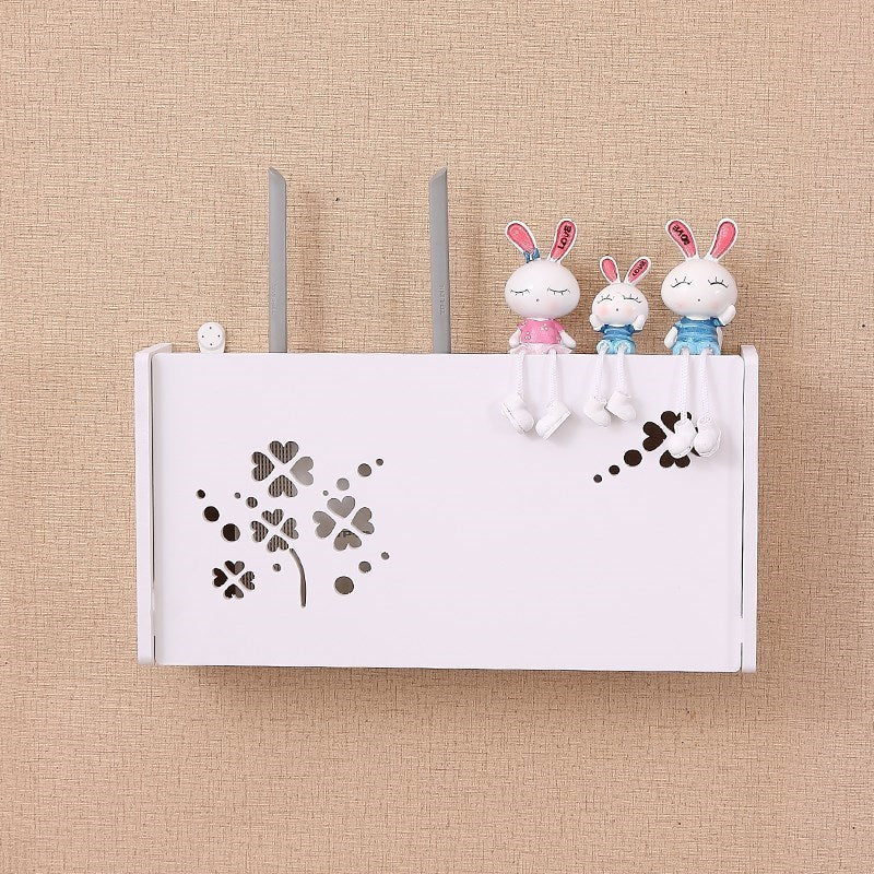 Eco-Friendly Bamboo Wi-Fi Router Storage Box with Ventilation
