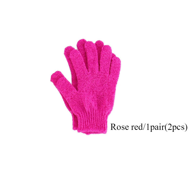 Eco-Friendly Exfoliating Gloves - Reusable Pink & Green Skin Care