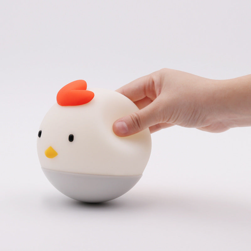 Chick-Shaped LED Night Light - Portable, Rechargeable, Eco-Friendly